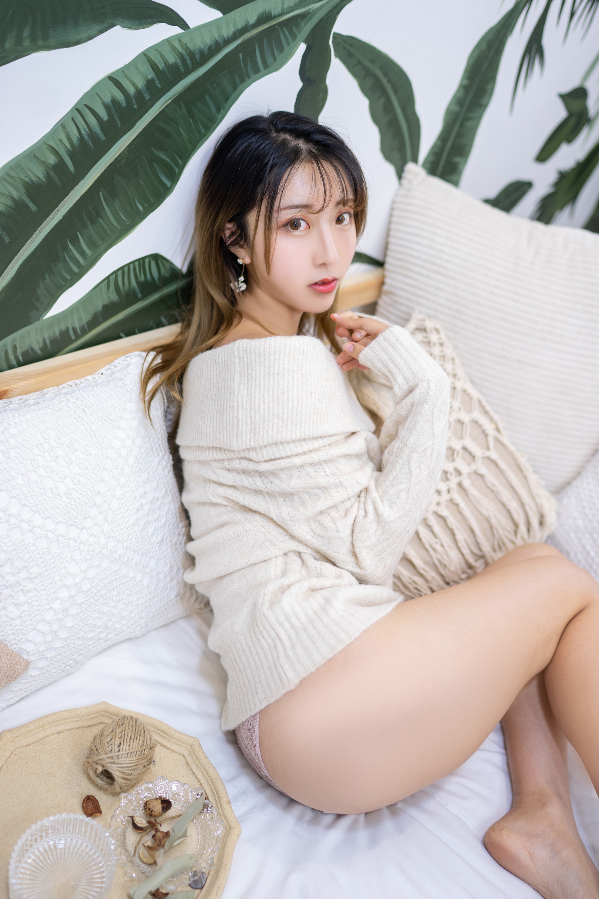 黑川 - NO.032 年上彼女-白色毛衣[12P]-XikXak